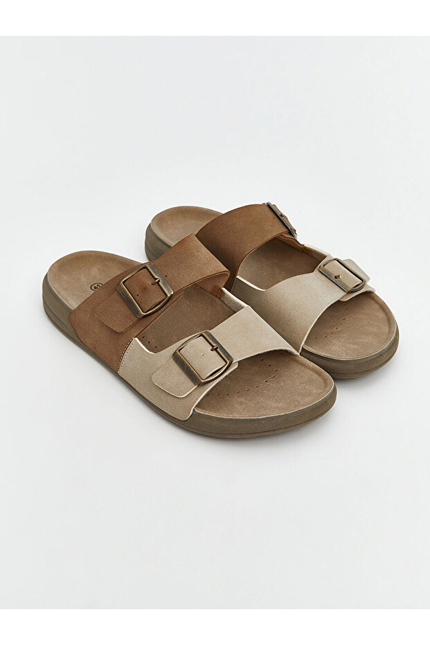 Nevavm Suede Look Men's Slippers with a Difference