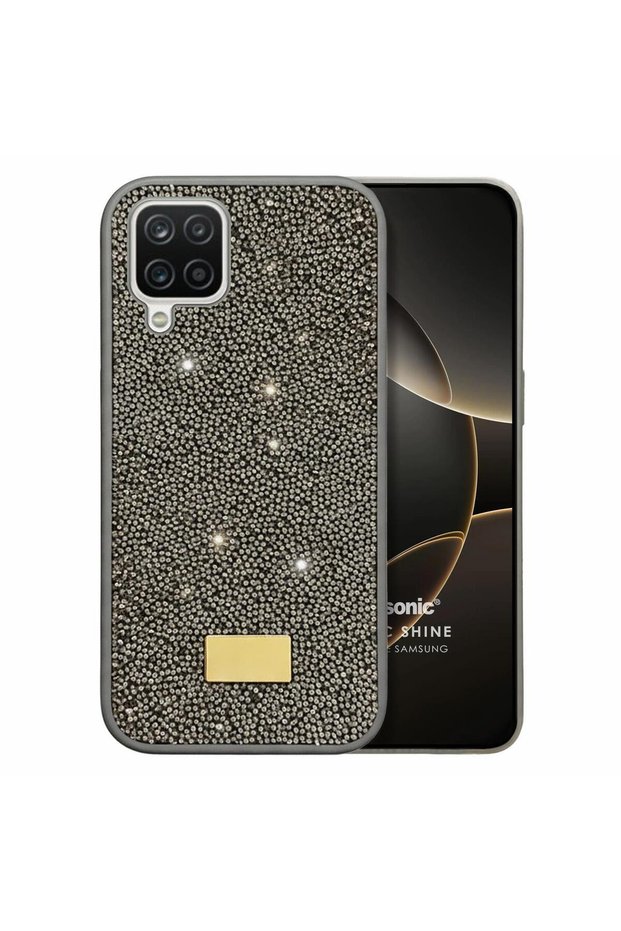 Samsung Galaxy A12 Case Cosmic Shine Dark Gray