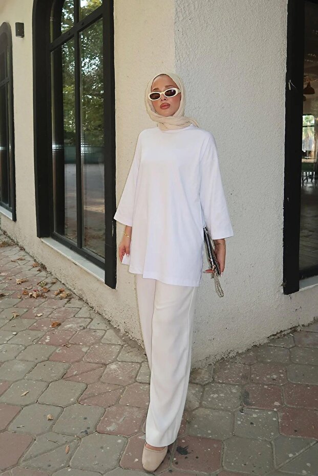 Basıc T-shirt 4-6694- BEYAZ - 3