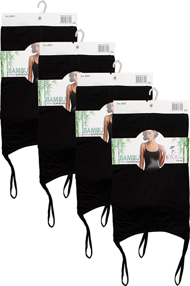 4-Piece Rope Strap L Stretch Fabric Bamboo Women's Tank Top