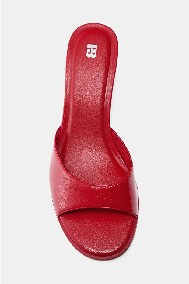 Arkası açık topuklu sandalet - 3