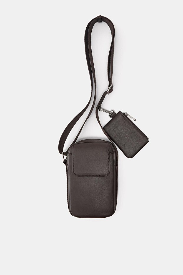 Cüzdan detaylı çapraz askılı çanta - 3