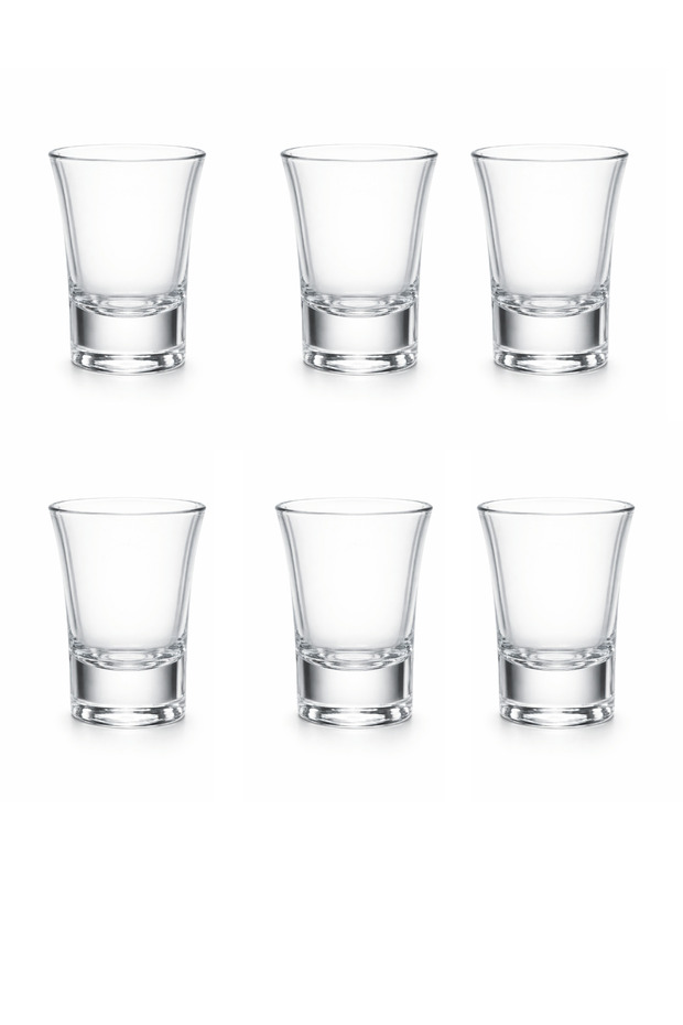 Set of 6 Glass Coffee Cups - 50Cc Shot Glasses