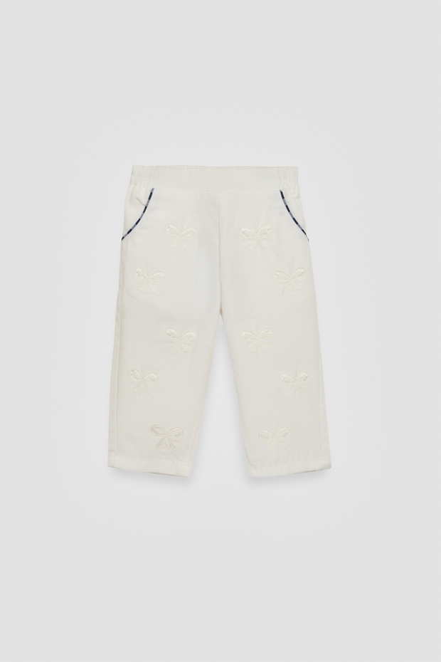 Baby Girl White Trousers