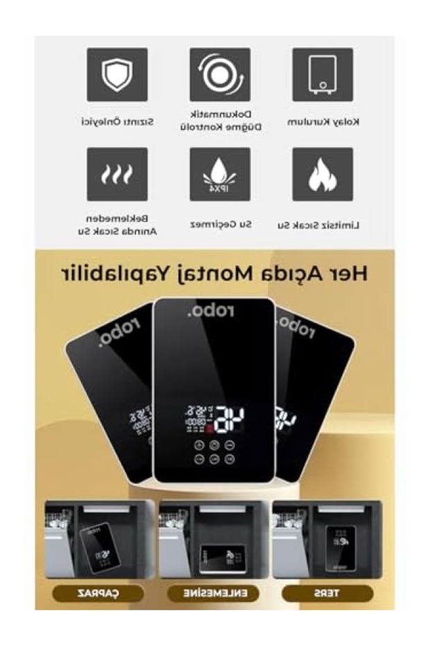 Dijital Akıllı Şofben, Duş Başlığı Hediye - 3