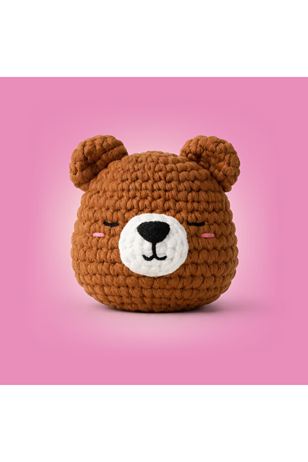 The Gookie Mini Ayı Bambam Tığ Kiti Yeni Başlayanlar İçin Videolu Amigurumi Örgü Oyuncak Seti