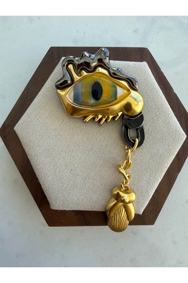 Pinterest Eye Broş
