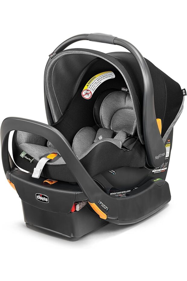 KeyFit Max ClearTex Infant Car Seat and Base, Rear-Facing Seat for Infants 4-30 lbs.
