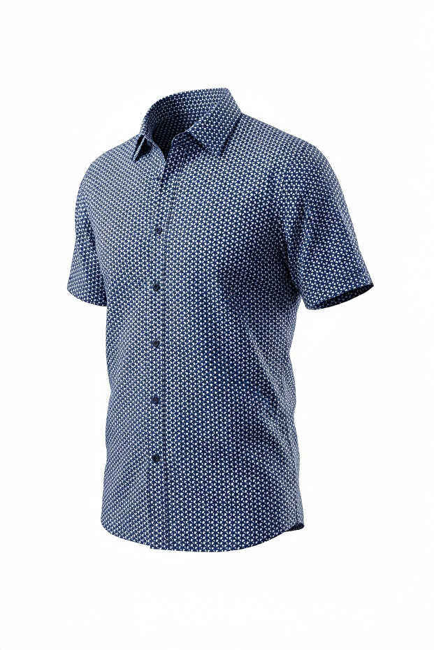 قميص منقوش للرجال - 4