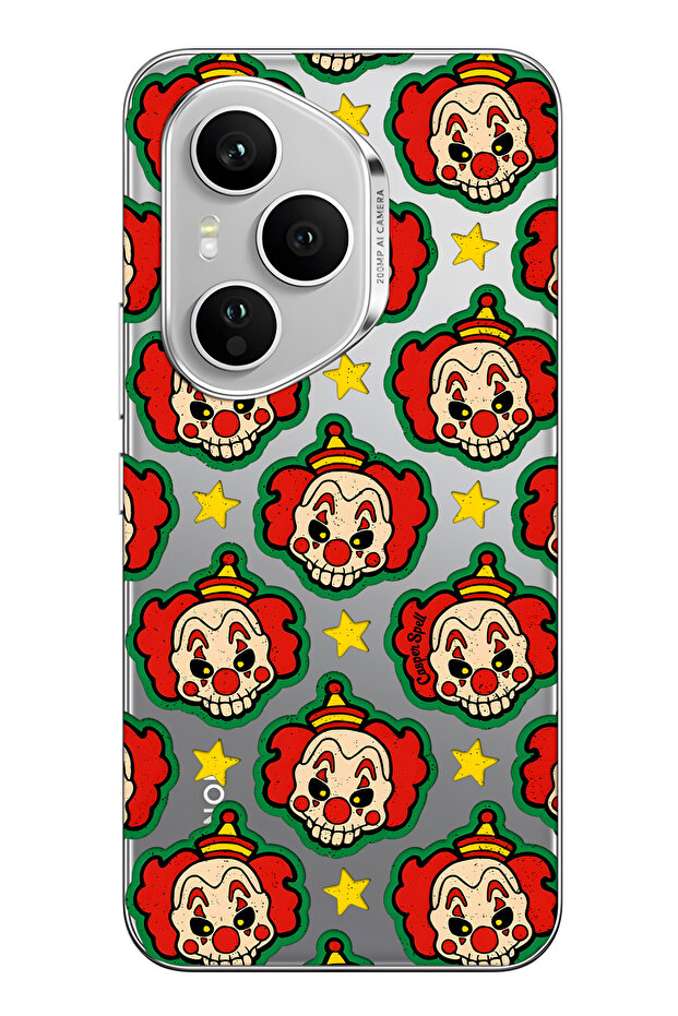 غطاء هاتف شفاف بنمط المهرج متوافق مع هونور 400 برو - 1