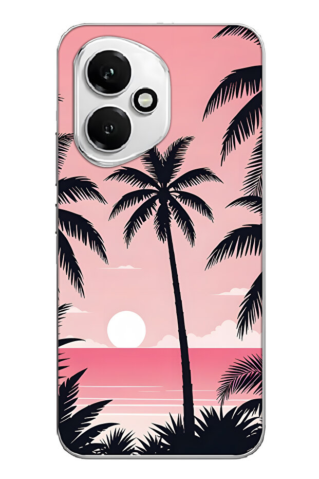 Honor 400 Compatible Palm Pattern Transparent Phone Case - 1