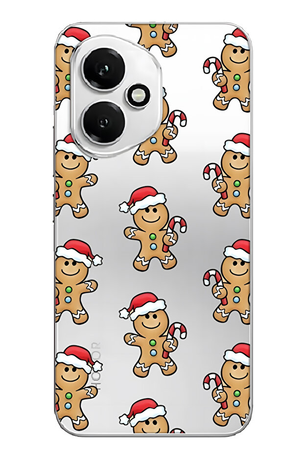 غطاء هاتف شفاف بنمط كعكة الزنجبيل متوافق مع هونور 400 - 1