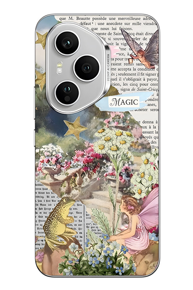 Honor 400 Pro Compatible Spring Magic Pattern Transparent Phone Case - 1
