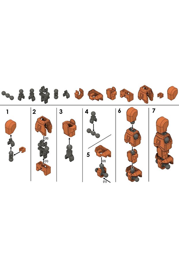 Dummy 13 robot LEGO MAVİ - 5
