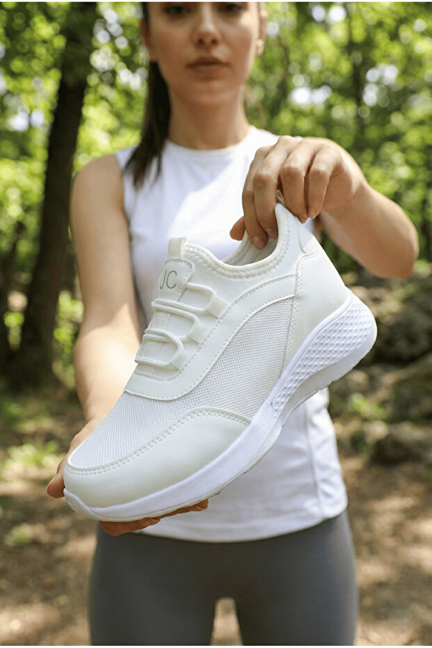 Zr-3005 Slip-On Laceless Orthopedic Women's Sneaker White