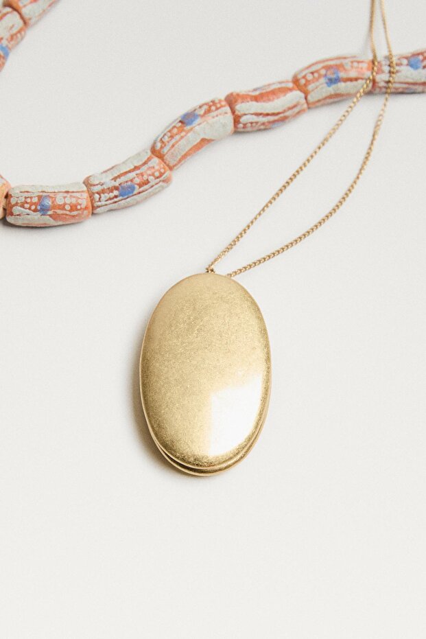 Metal parçalı kolye - 3