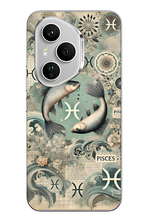 غطاء هاتف شفاف بنمط برج الحوت متوافق مع هونور 400 برو - 1