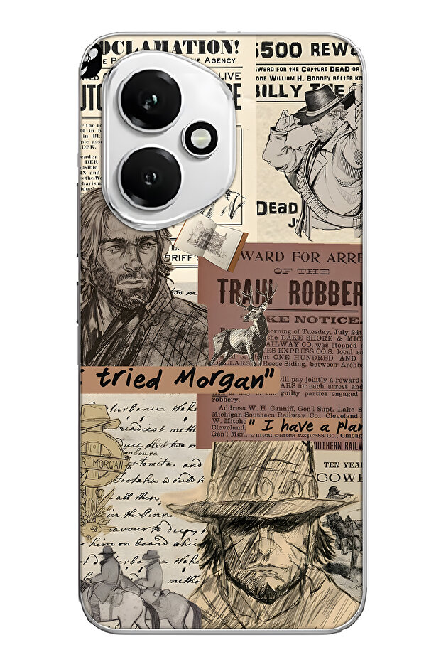 غطاء هاتف شفاف بنمط غربي متوافق مع هونور 400 - 1