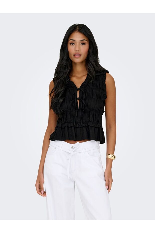 Bluse ONLGOA Leinen Bluse