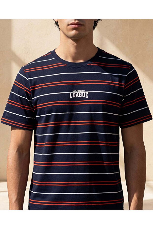 تيشيرت رجالي مخطط متنوع - 5