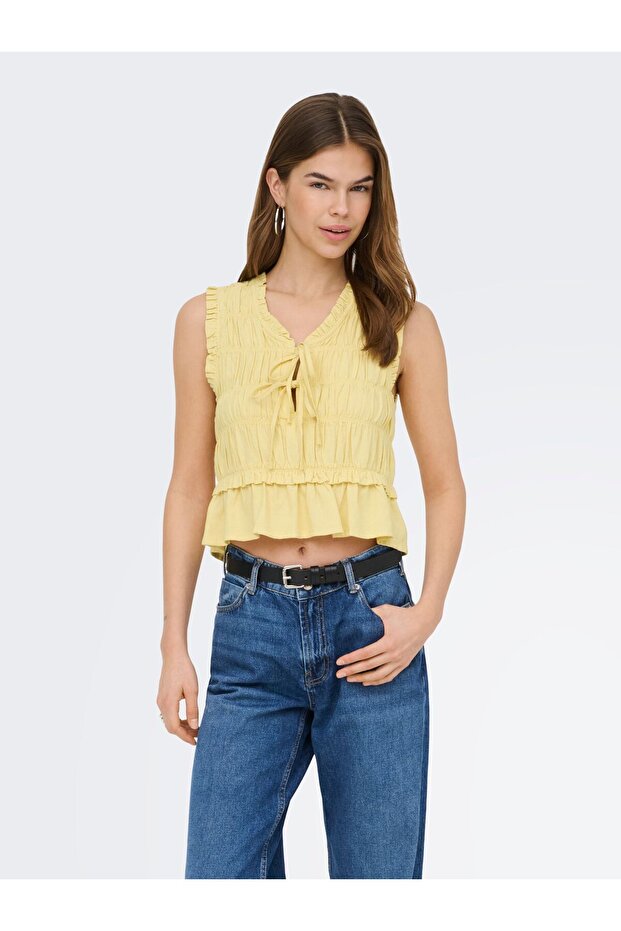 Bluse ONLGOA Leinen Bluse - 1