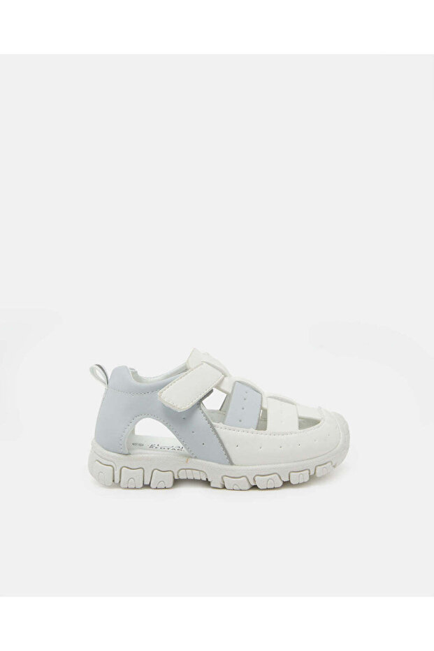 Boys White Two Tone Fisherman Sandals