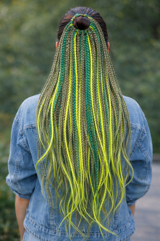 African Braided Hair Clip – Plug and Play Long Braid Model