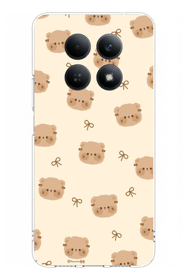 حافظة سيليكون مطبوعة على شكل دببة لطيفة متوافقة مع هاتف Redmi Note 15 4G - 1