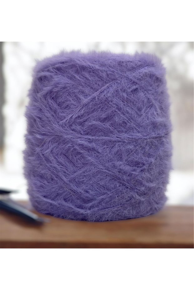 Rabbit Hair Yarn Hand Knitting Yarn 200Gr - Lilac