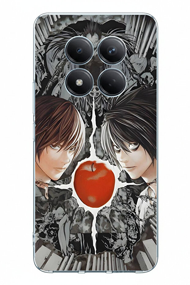 غطاء سيليكون مطبوع بتصميم متوافق مع Redmi Note 15 PRO 5G من نوع Death Note - 1