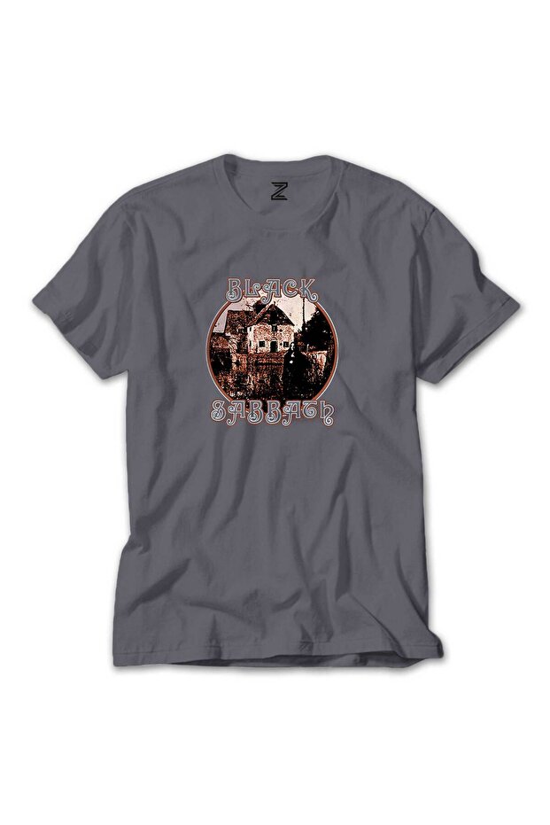 Black Sabbath House Album Gray T-Shirt