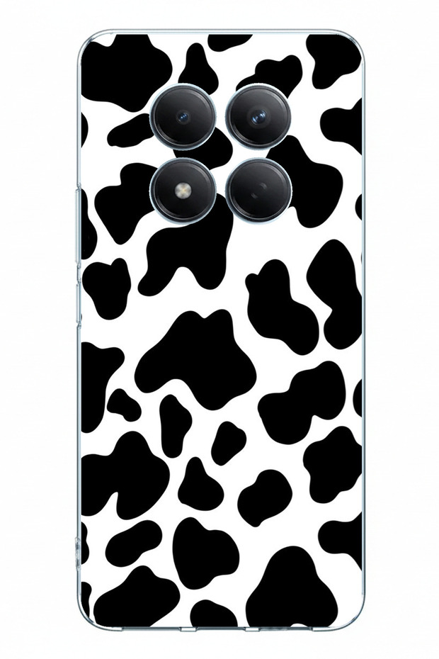 حافظة سيليكون مطبوعة بتصميم نمط البقرة متوافقة مع Redmi Note 15 PRO 4G - 1