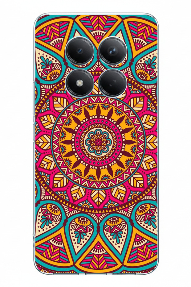 Redmi Note 15 Pro 4g Compatible Mandala Printed Silicone Case - 1