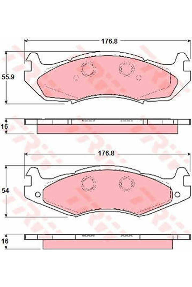 Σετ τακάκια, δισκόφρενα GDB1207 - 1