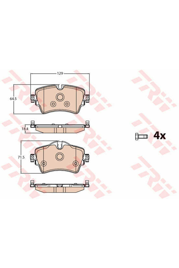 Σετ τακάκια, δισκόφρενα GDB2087 - 1