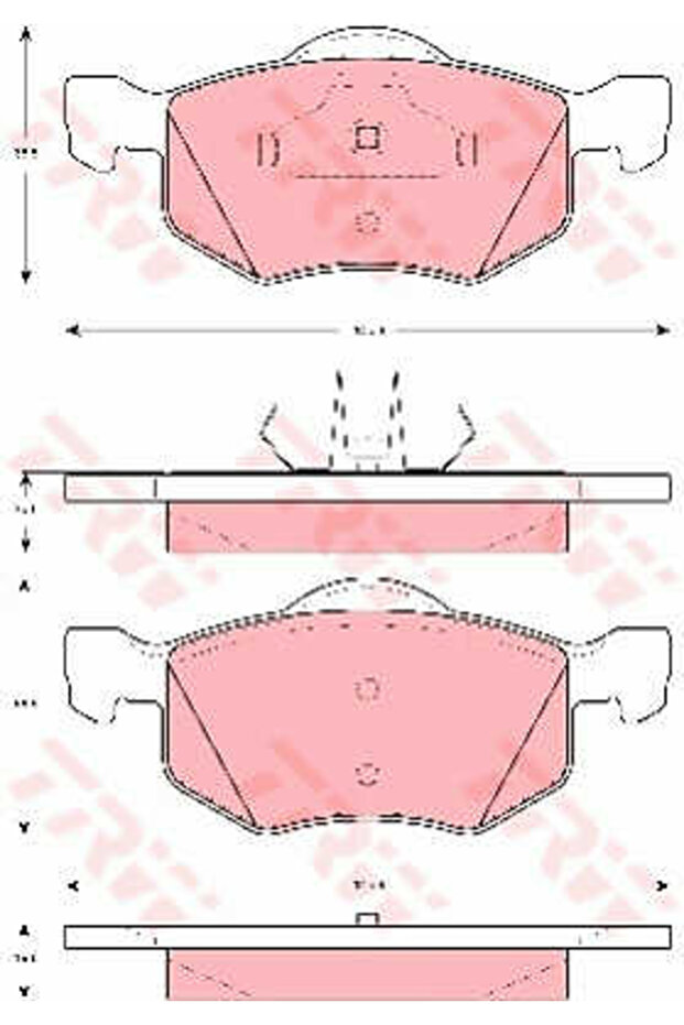 Σετ τακάκια, δισκόφρενα GDB1497 - 1