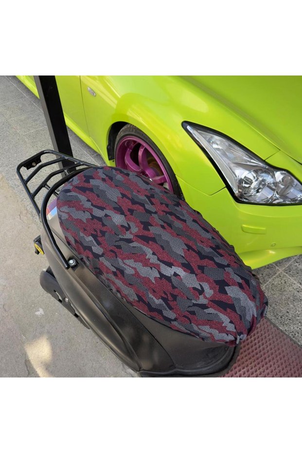 Multi-Color Camouflage Patterned Combed Cotton Motorcycle Cover -Motor