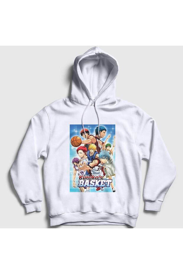 Unisex White Cover Kuroko's Basketball Basketball Hooded Sweatshirt 602171Tt