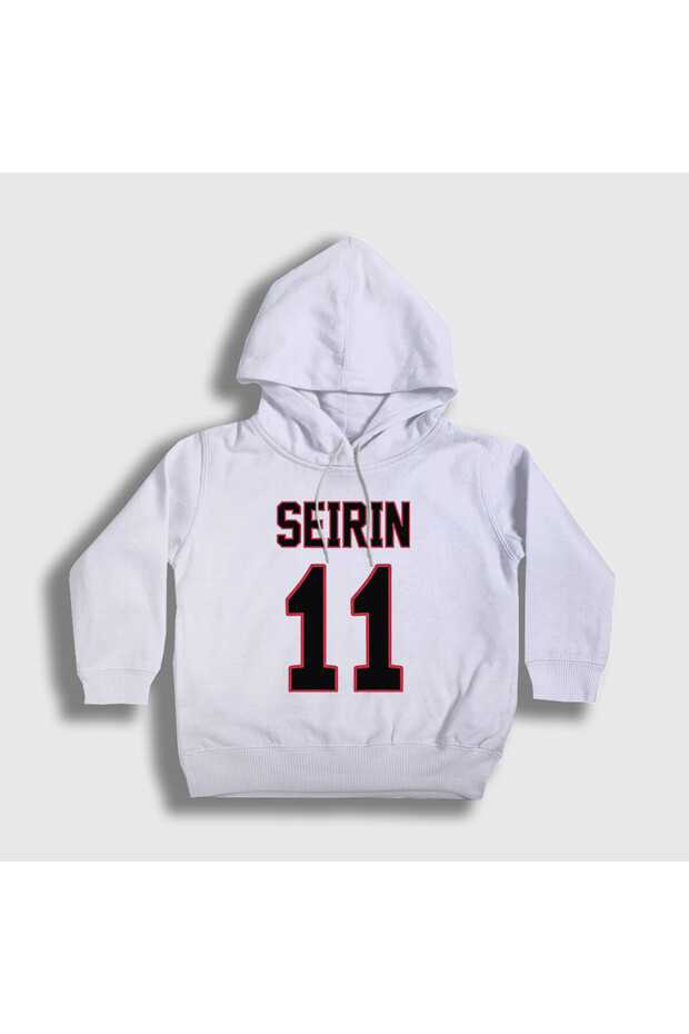 Unisex Kids White Tetsuya Kuroko 11 Seirin Hooded Sweatshirt 605101Tt
