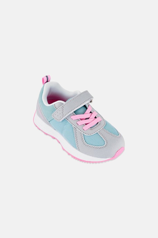 Toddlers Girl Velcro Closure Outdoor Shoes, Multicolor