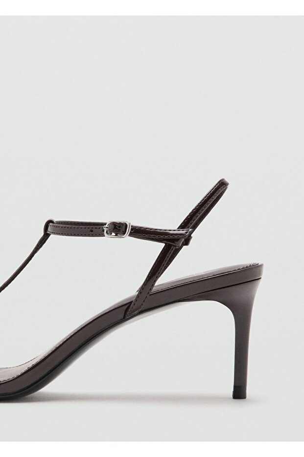 Topuklu bantlı sandalet - 3