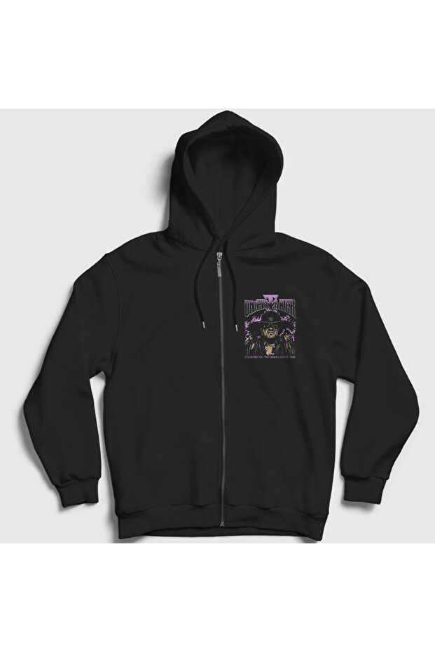 Unisex Black Dead Wwe the Undertaker Zipper Hooded Sweatshirt 602333Tt