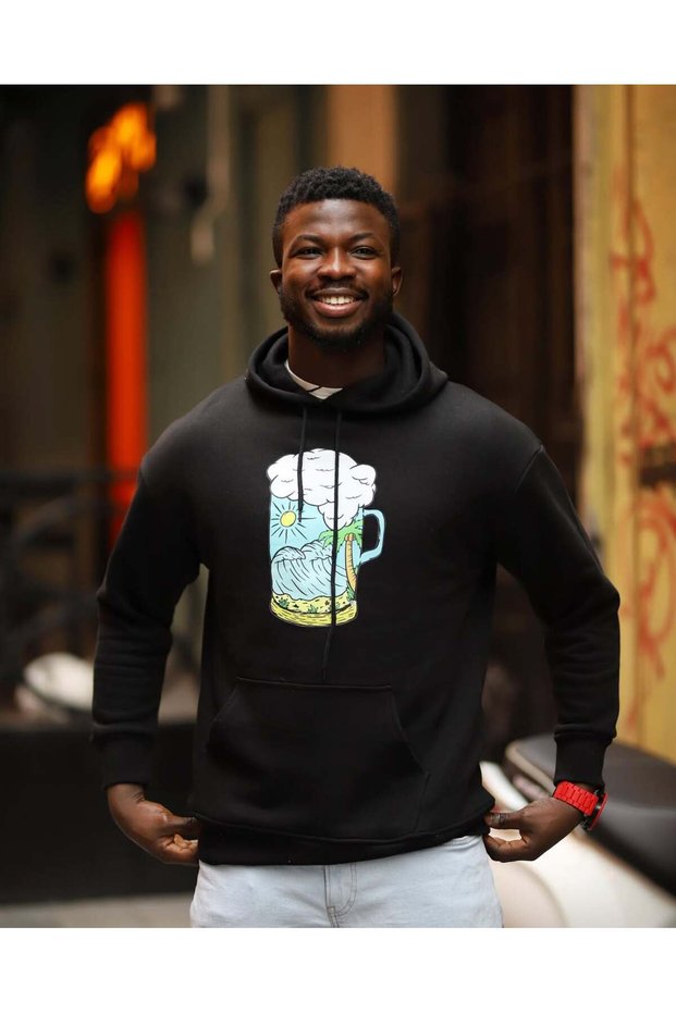 Adventure Pint Black Hoodie
