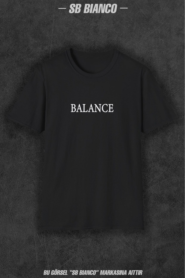 Balance Minimal Design Unisex Printed T-Shirt