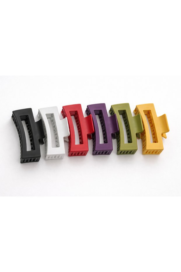 6-Piece Colorful Hairpin Buckle Set - Colorful Women's Hairpin Buckle - Large Size Strong Hair Clip