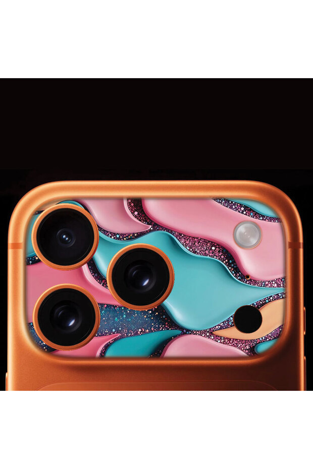 غطاء حماية كامل للكاميرا لهاتف iPhone 17 Pro Max مع نمط مطبوع - عمل فني - 1
