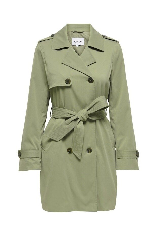 Women's Khaki Onldısa Lıfe Db Trenchcoat Cc Otw Coat 15361537-Mermaid