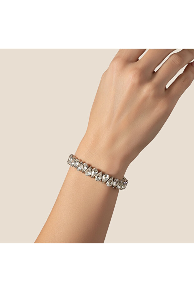 Stylish Stone-Embellished Luxury Evening Dress Bracelet