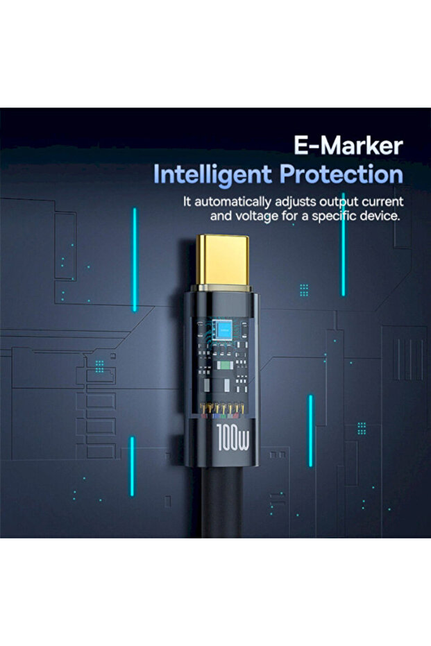 Type-C Charging Cable 100W Explorer, 1m, Black - 2