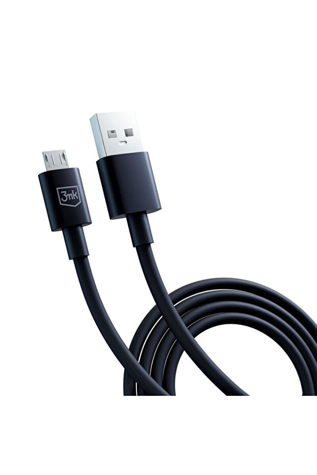 Cablu USB-A la Micro-USB 2.4A, Hyper, Negru, 1.2m - 2